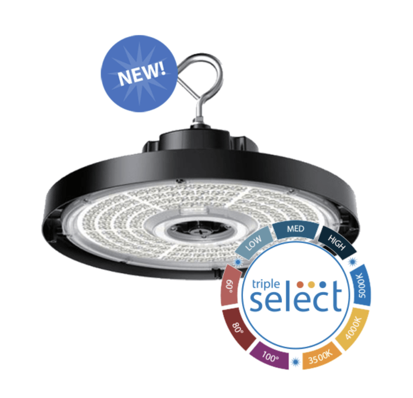 Selectable LED Low Bay/High Bay from NICOR Lighting